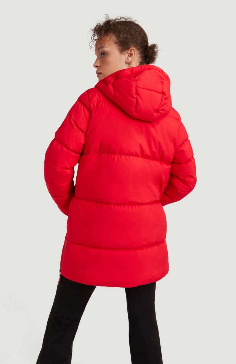 Azurite Hybrid Snow Jacket | Fiery Red -A