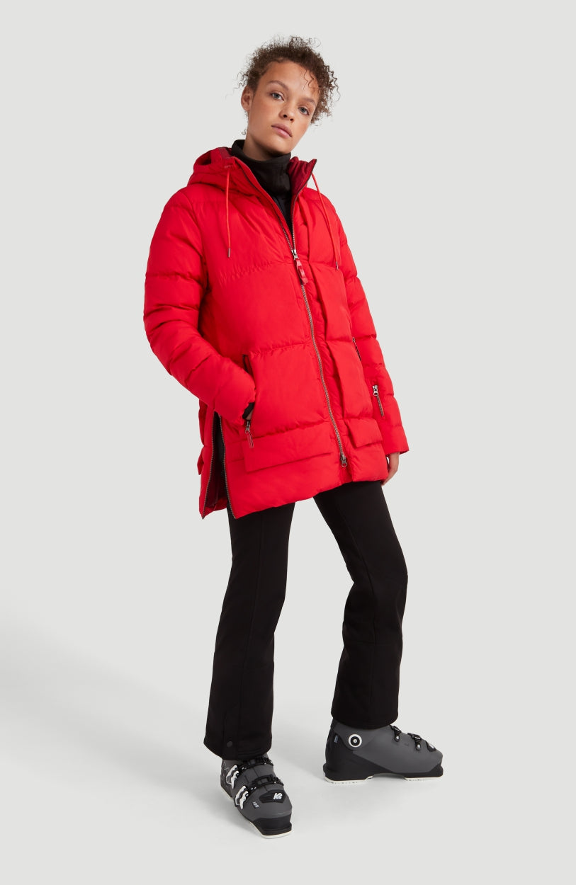 Azurite Hybrid Snow Jacket | Fiery Red -A