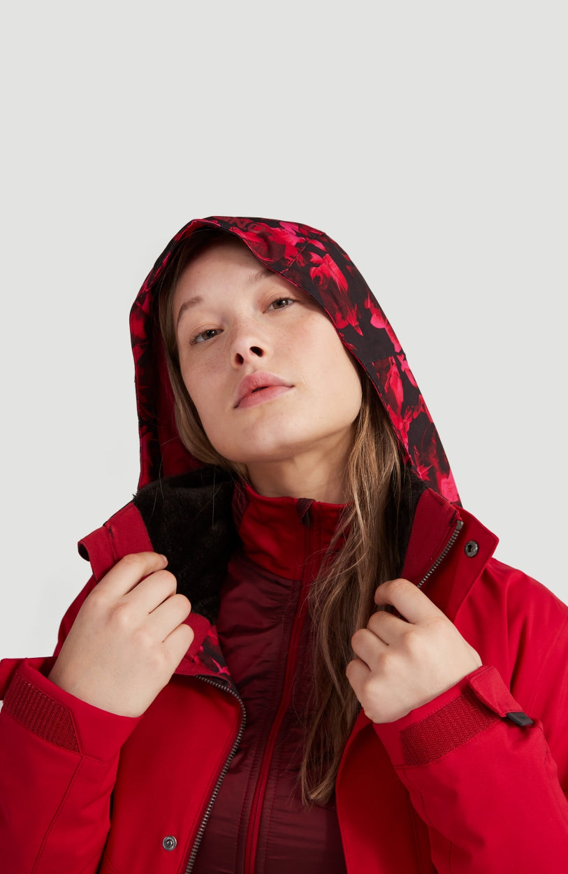 Coral Snow Jacket | Rio Red