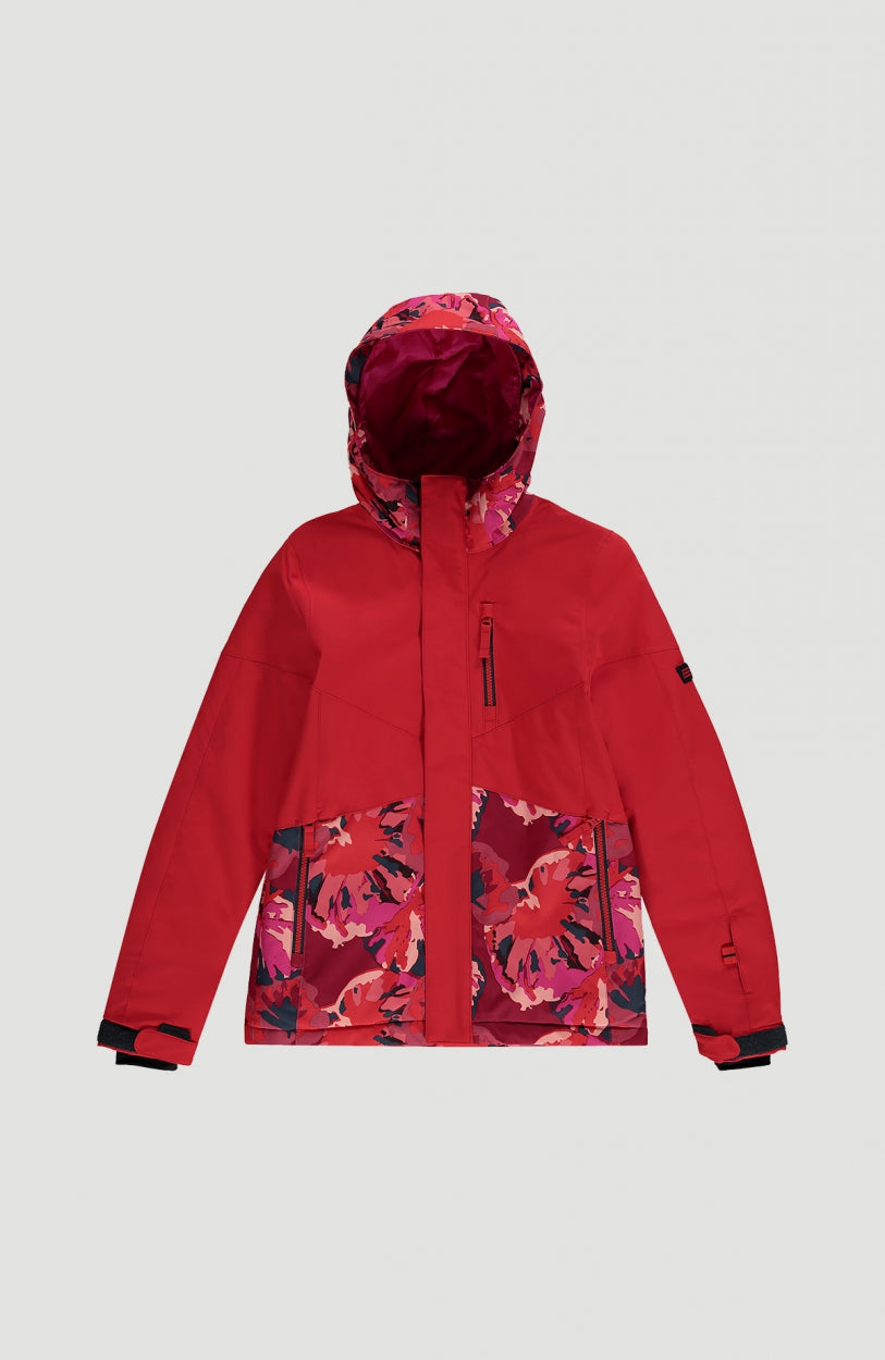 Coral Snow Jacket | Fiery Red -A