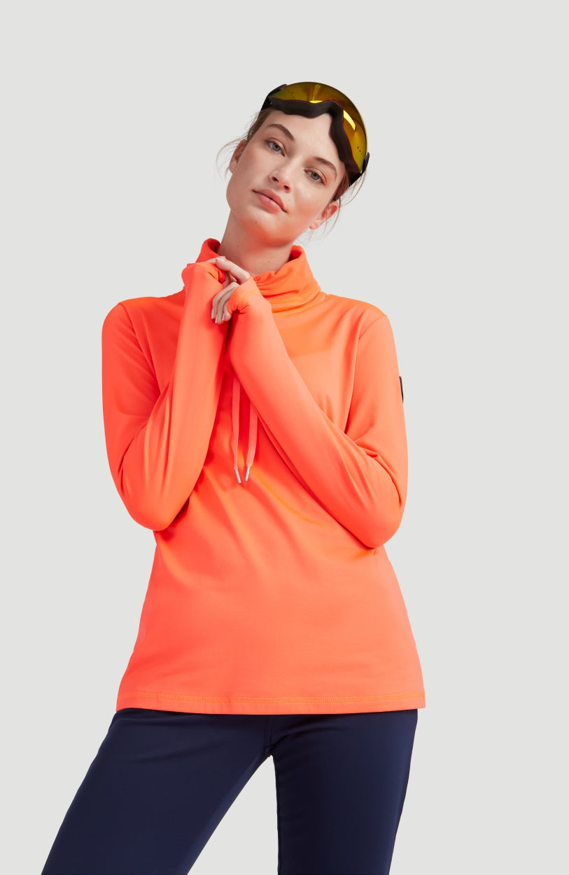Clime Ski Fleece | Fiery Coral