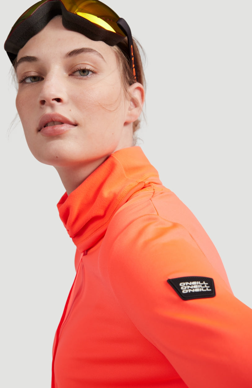 Clime Ski Fleece | Fiery Coral