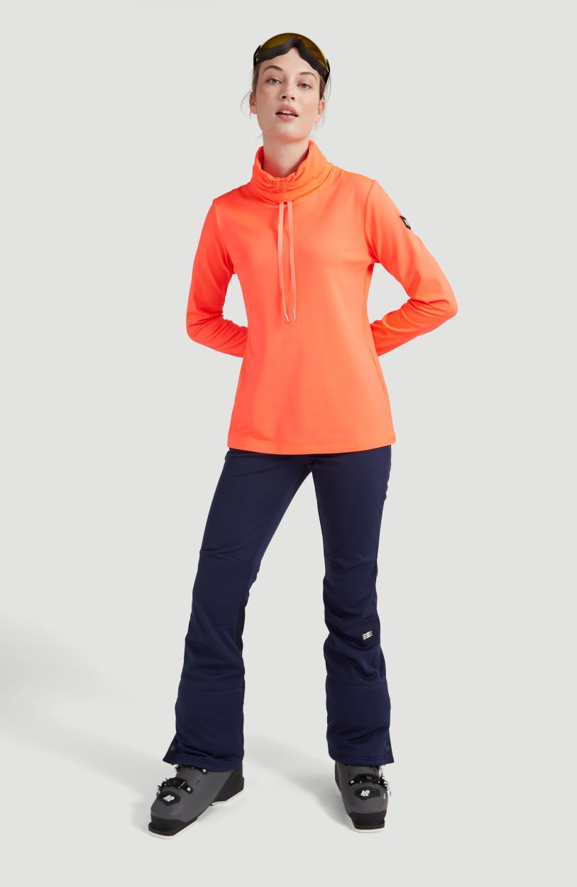 Clime Ski Fleece | Fiery Coral
