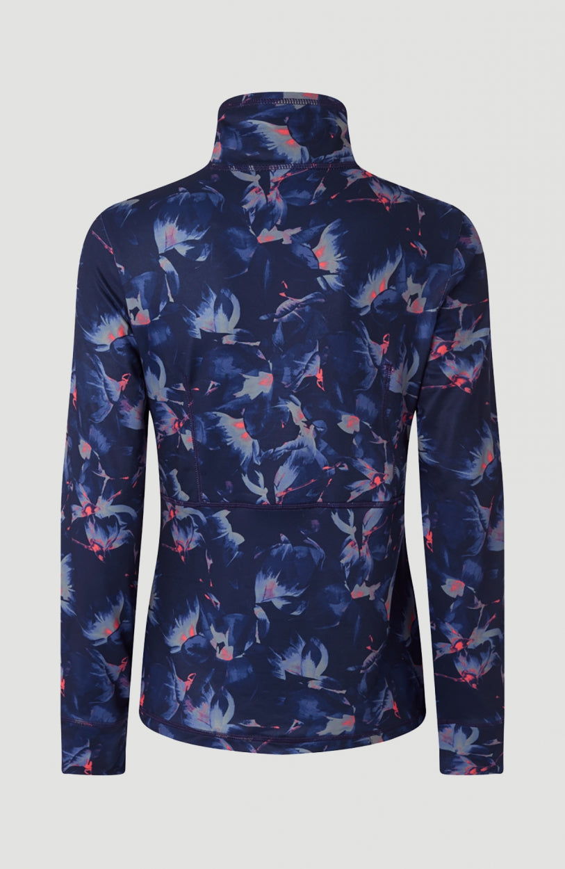 All Over Print Clime Full Zip Fleece | Blue With Pink or Purple
