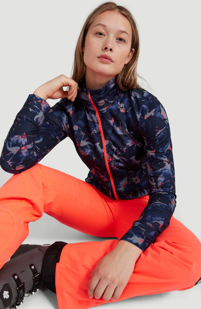 All Over Print Clime Full Zip Fleece | Blue With Pink or Purple