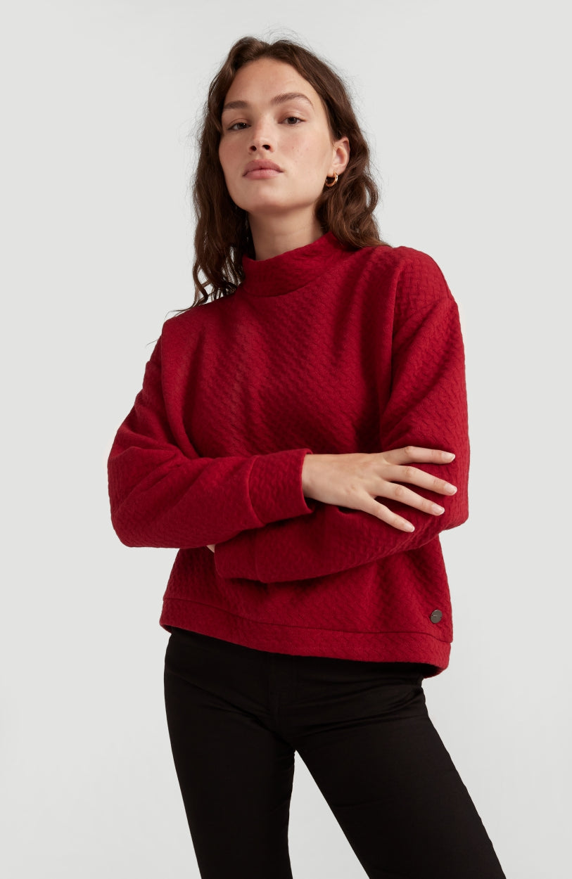 Aralia Crew Neck Sweatshirt | Rio Red