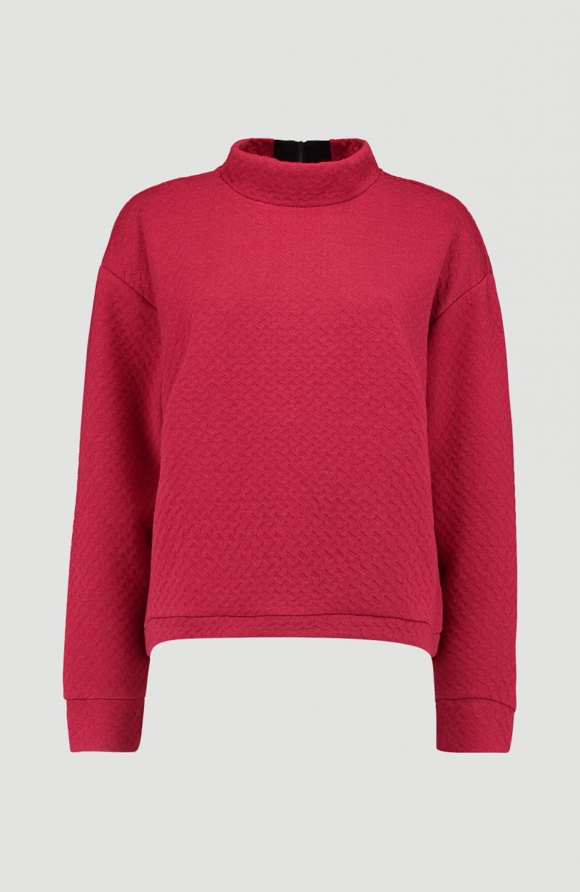 Aralia Crew Neck Sweatshirt | Rio Red