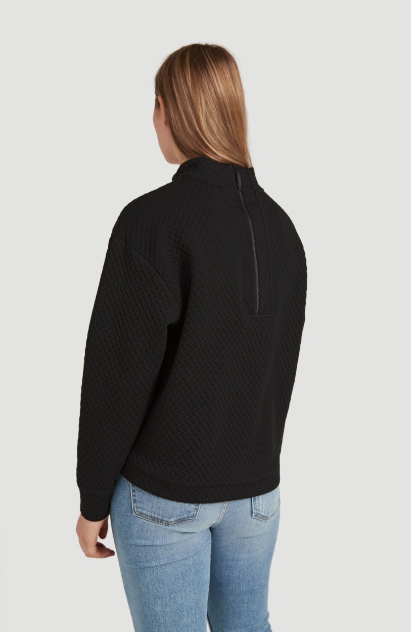 Aralia Crew Neck Sweatshirt | BlackOut - A