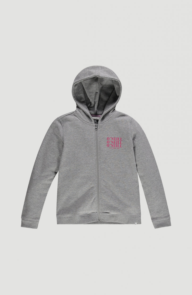 All Year Full Zip Hoodie | Silver Melee -A