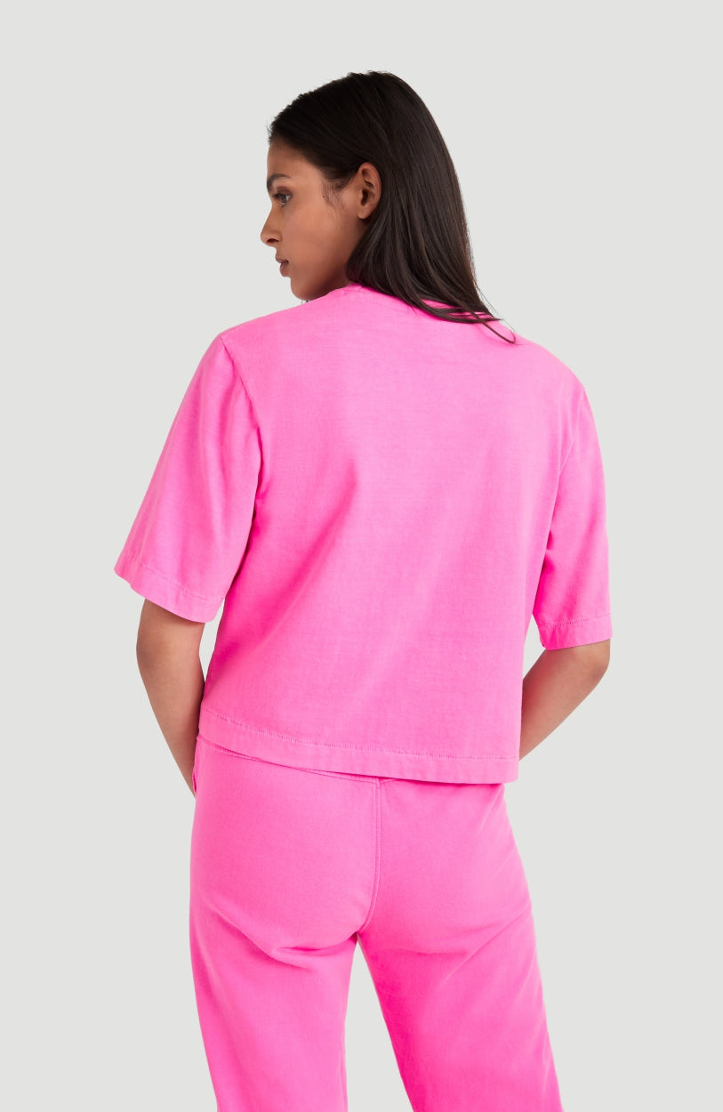 Big Logo Cropped T-Shirt | Pink Peacock