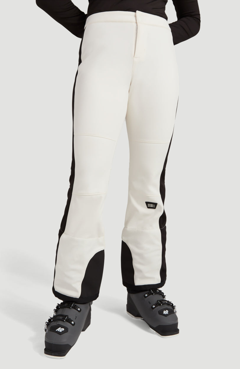 Blessed Striped Snow Pants | Powder White
