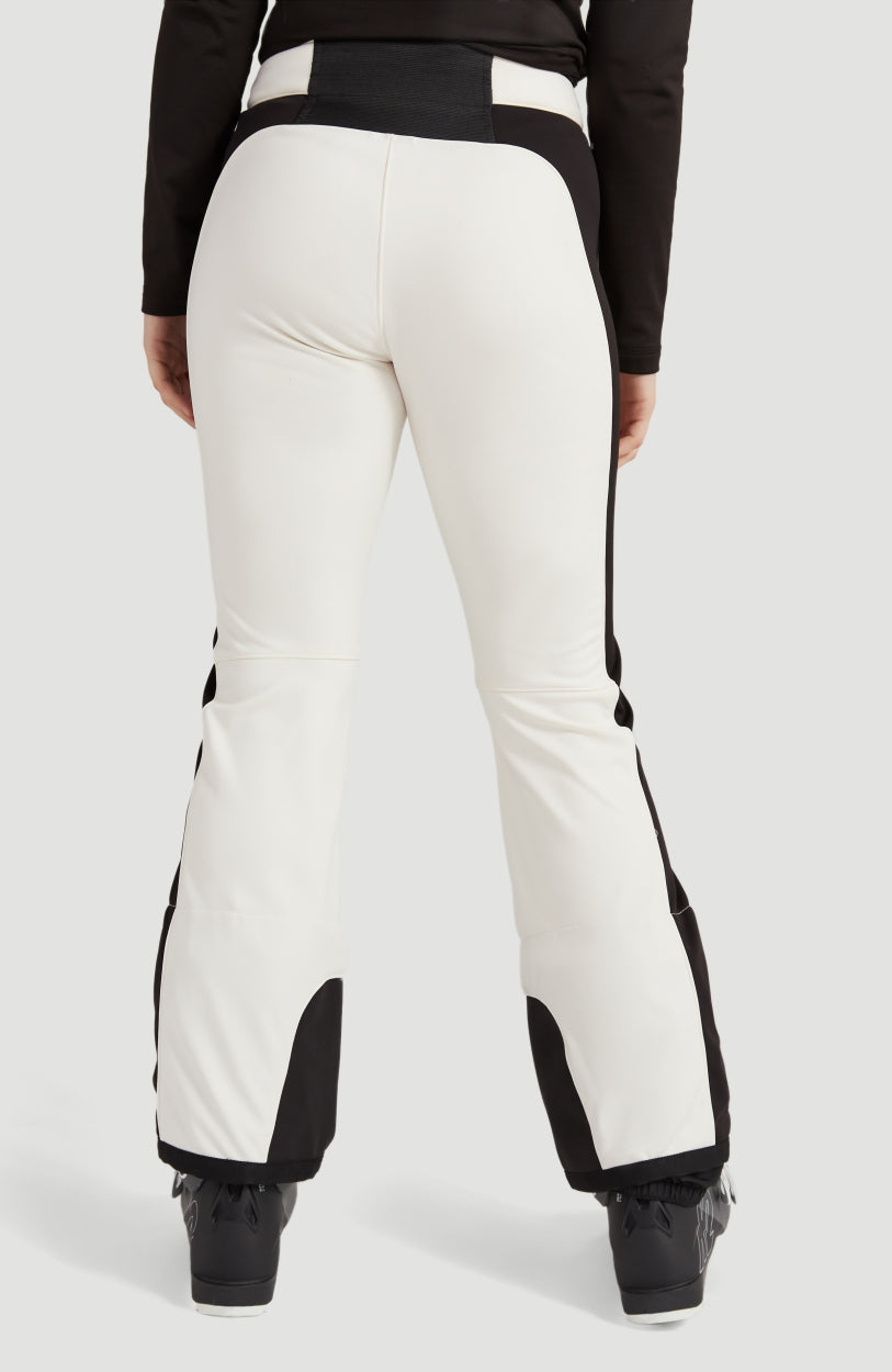 Blessed Striped Snow Pants | Powder White