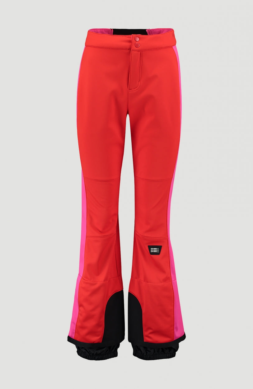 Blessed Striped Snow Pants | Fiery Red -A