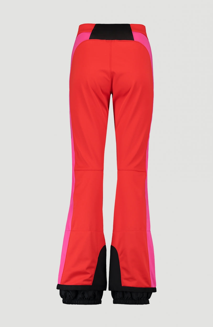 Blessed Striped Snow Pants | Fiery Red -A