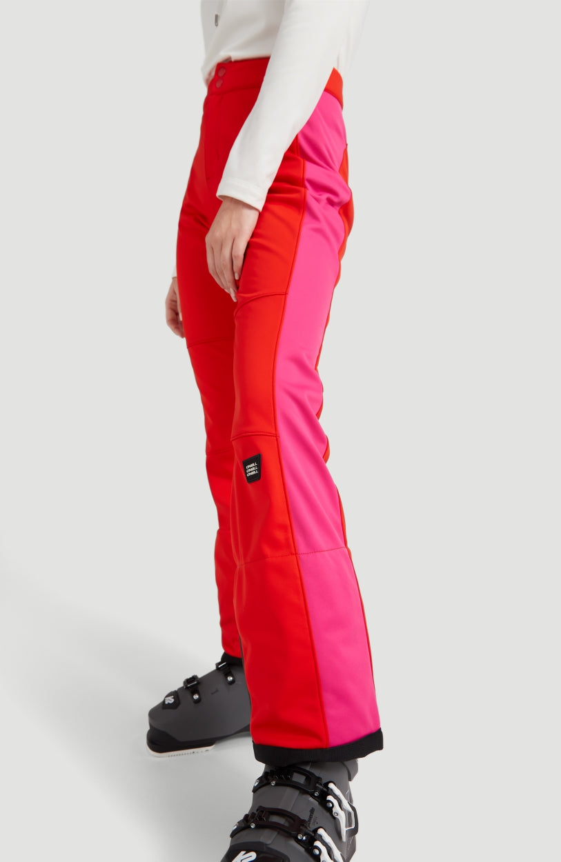 Blessed Striped Snow Pants | Fiery Red -A