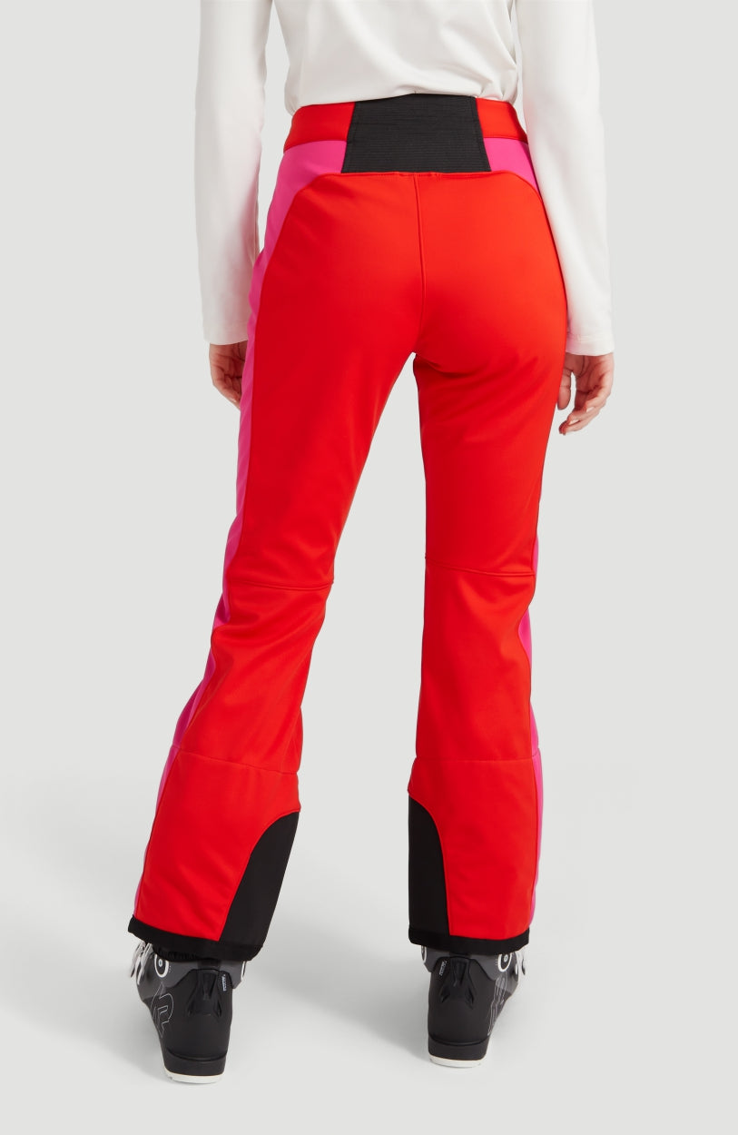 Blessed Striped Snow Pants | Fiery Red -A