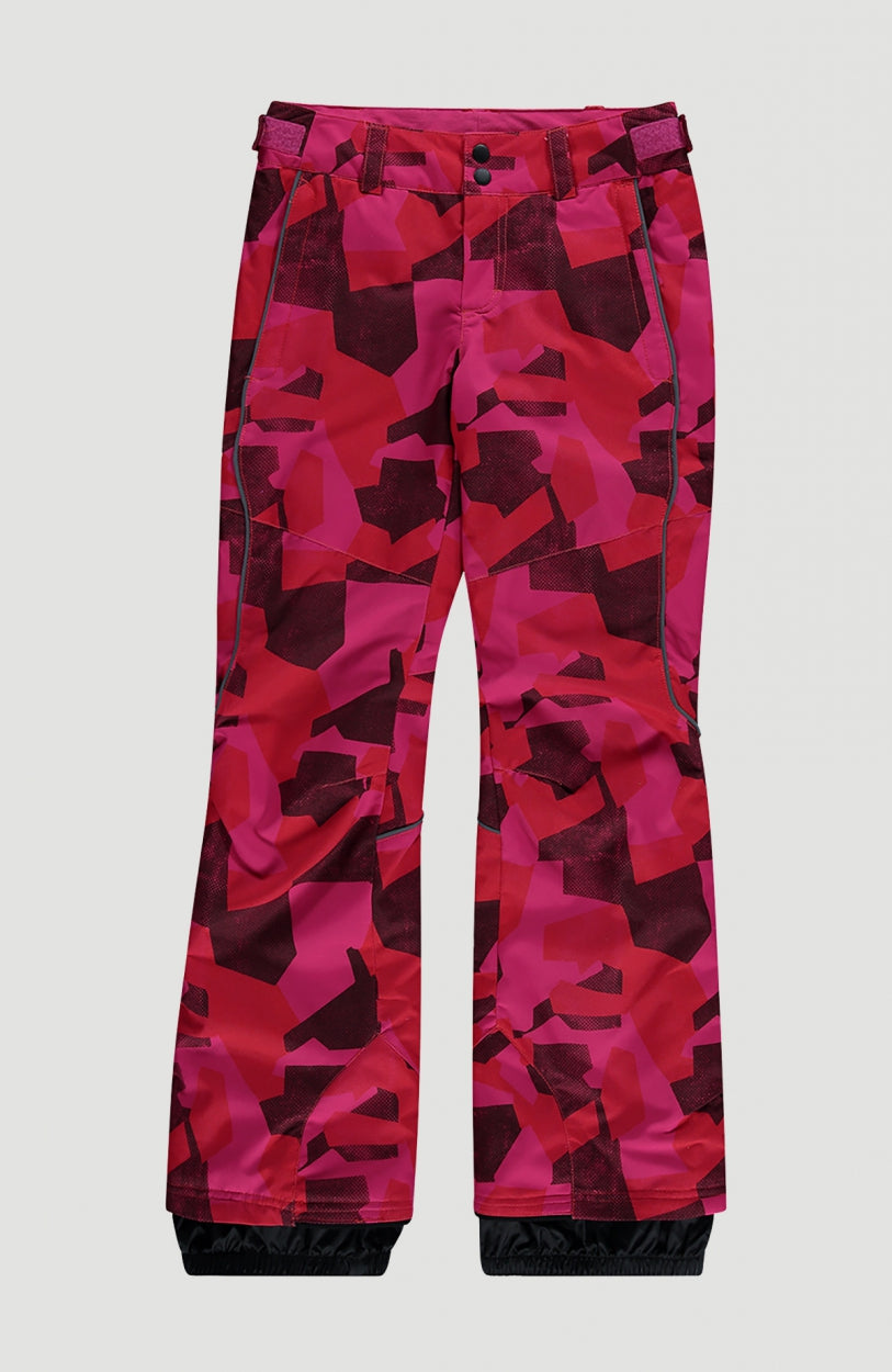 Charm All Over Print Snow Pants | Red With Blue