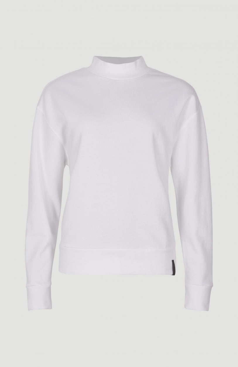 Catalpa All Over Print Camo Crew Neck Sweatshirt | Super White