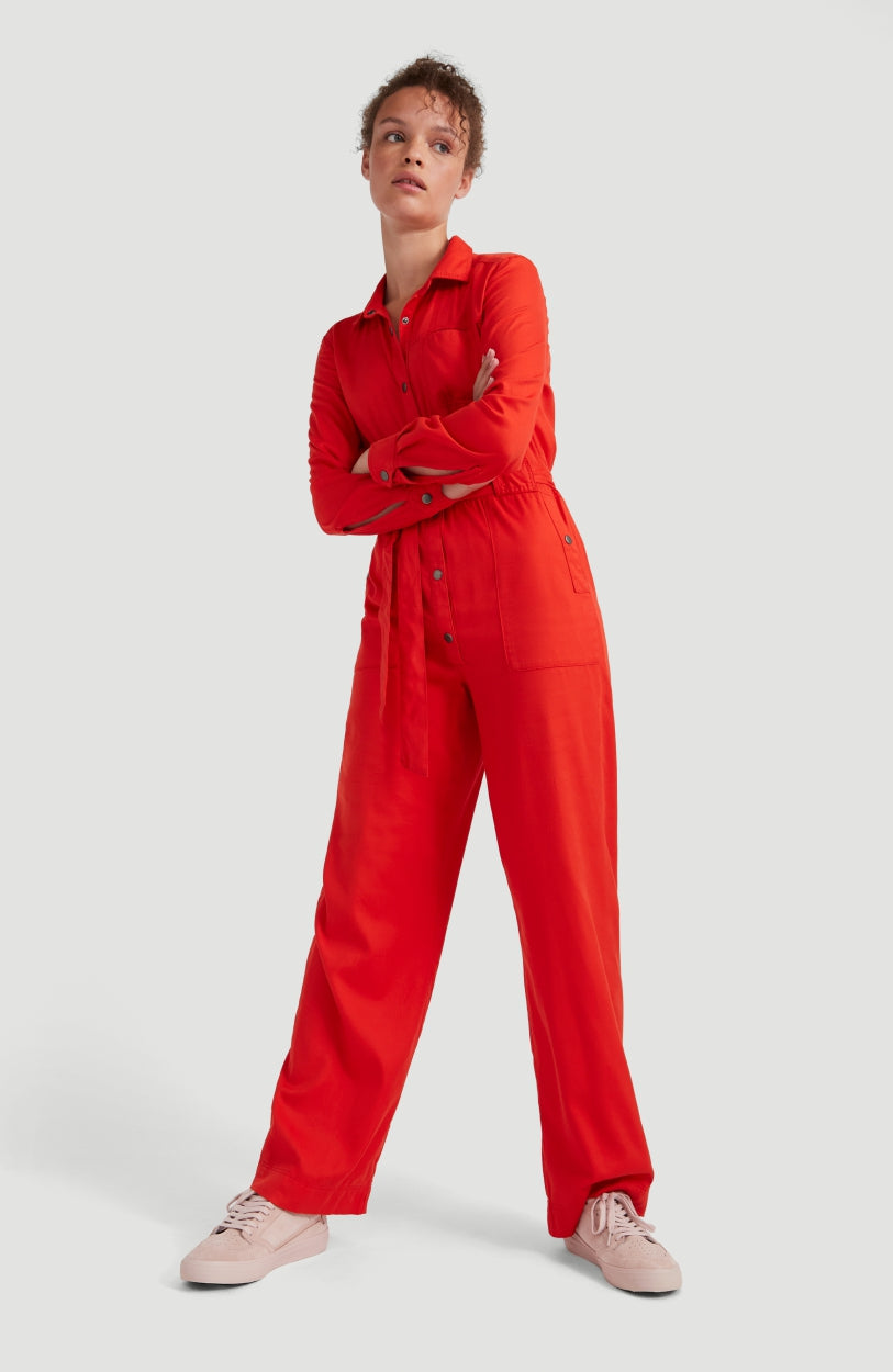 Endless Summer Jumpsuit | Fiery Red -A