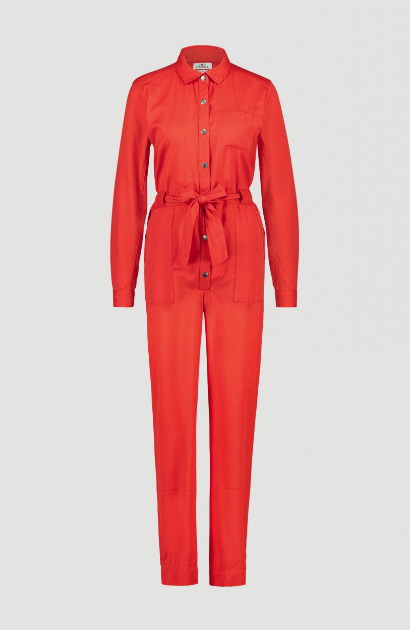 Endless Summer Jumpsuit | Fiery Red -A
