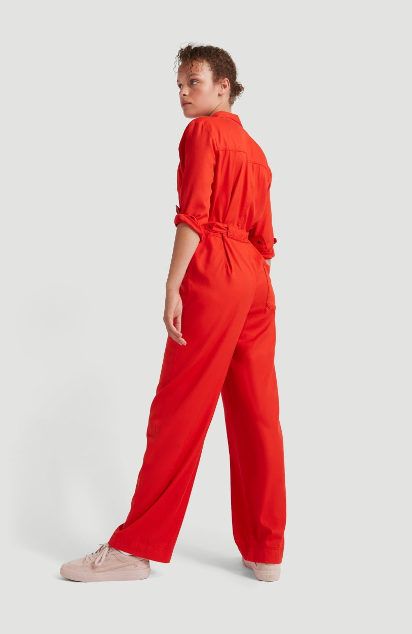 Endless Summer Jumpsuit | Fiery Red -A