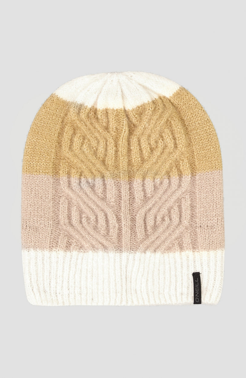 Cable Beanie | Powder White