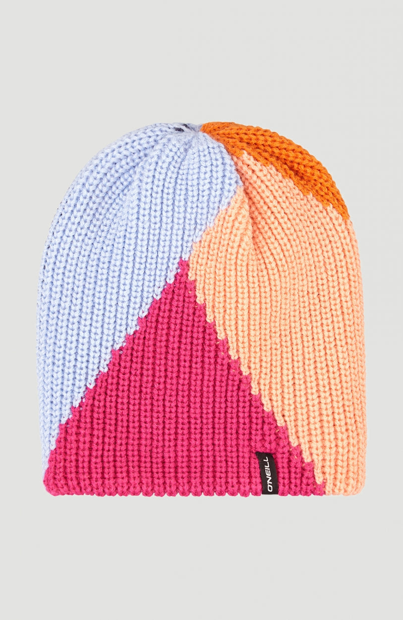 Colorblock Beanie | Candy Pink