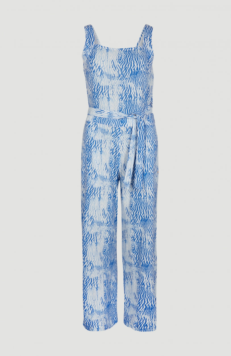 Belted Wide Leg Jumpsuit | Blue AO 2