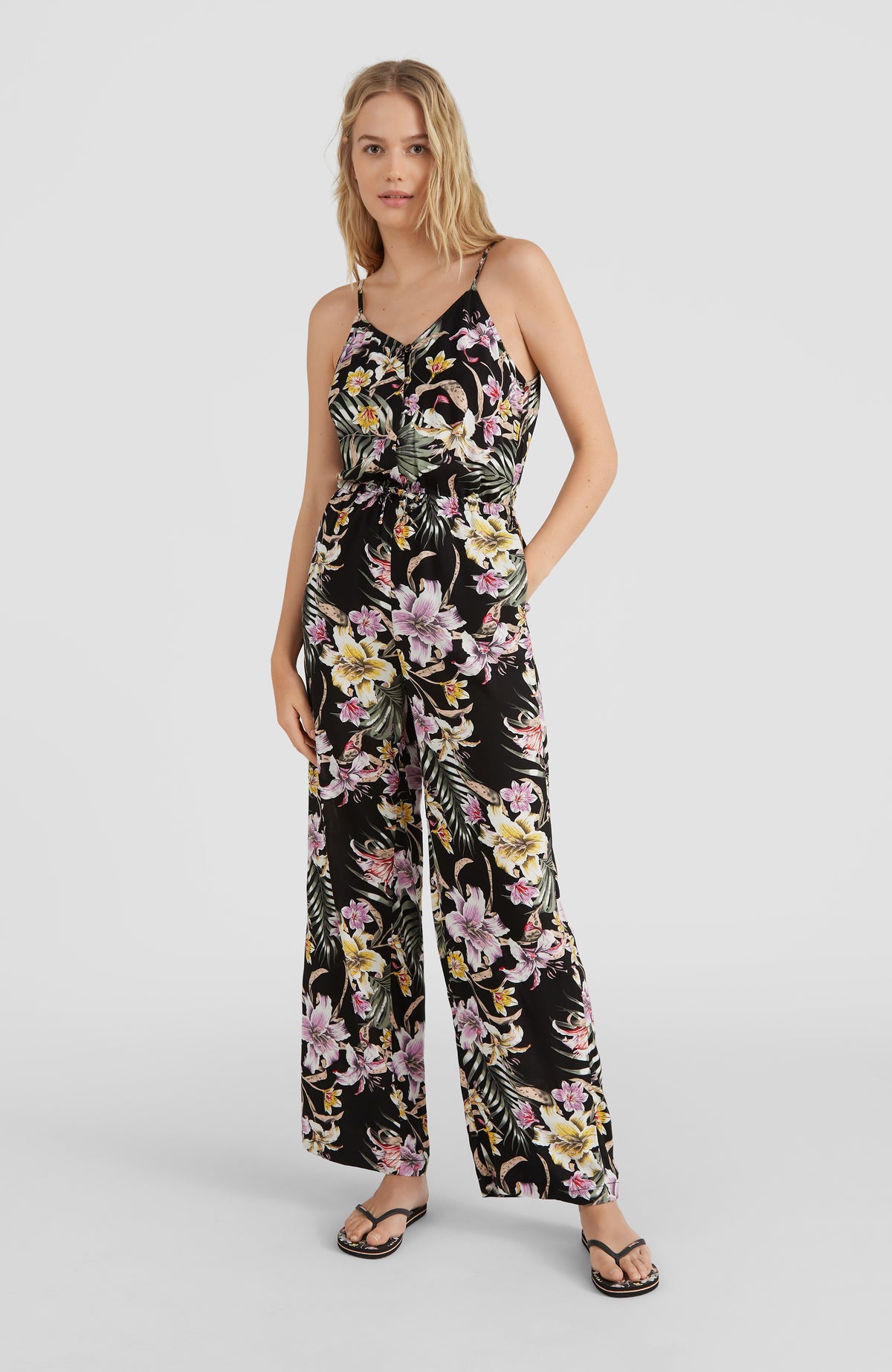 Beach Straight Leg Jumpsuit | Black AO 1