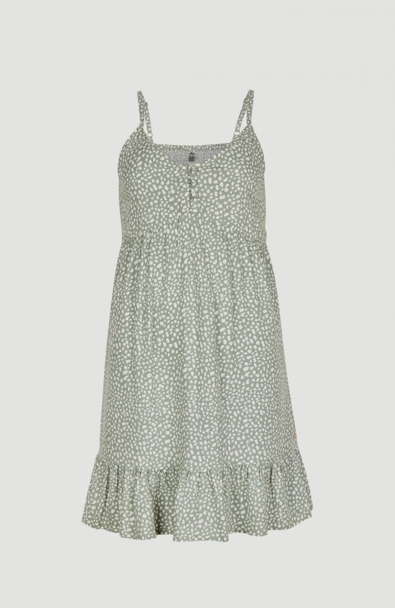 A-Line Beach Dress | Green AO 1
