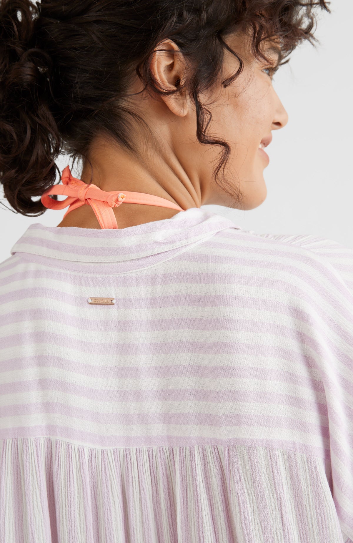 Beach Oversized Shirt Dress | Lilac AO 2