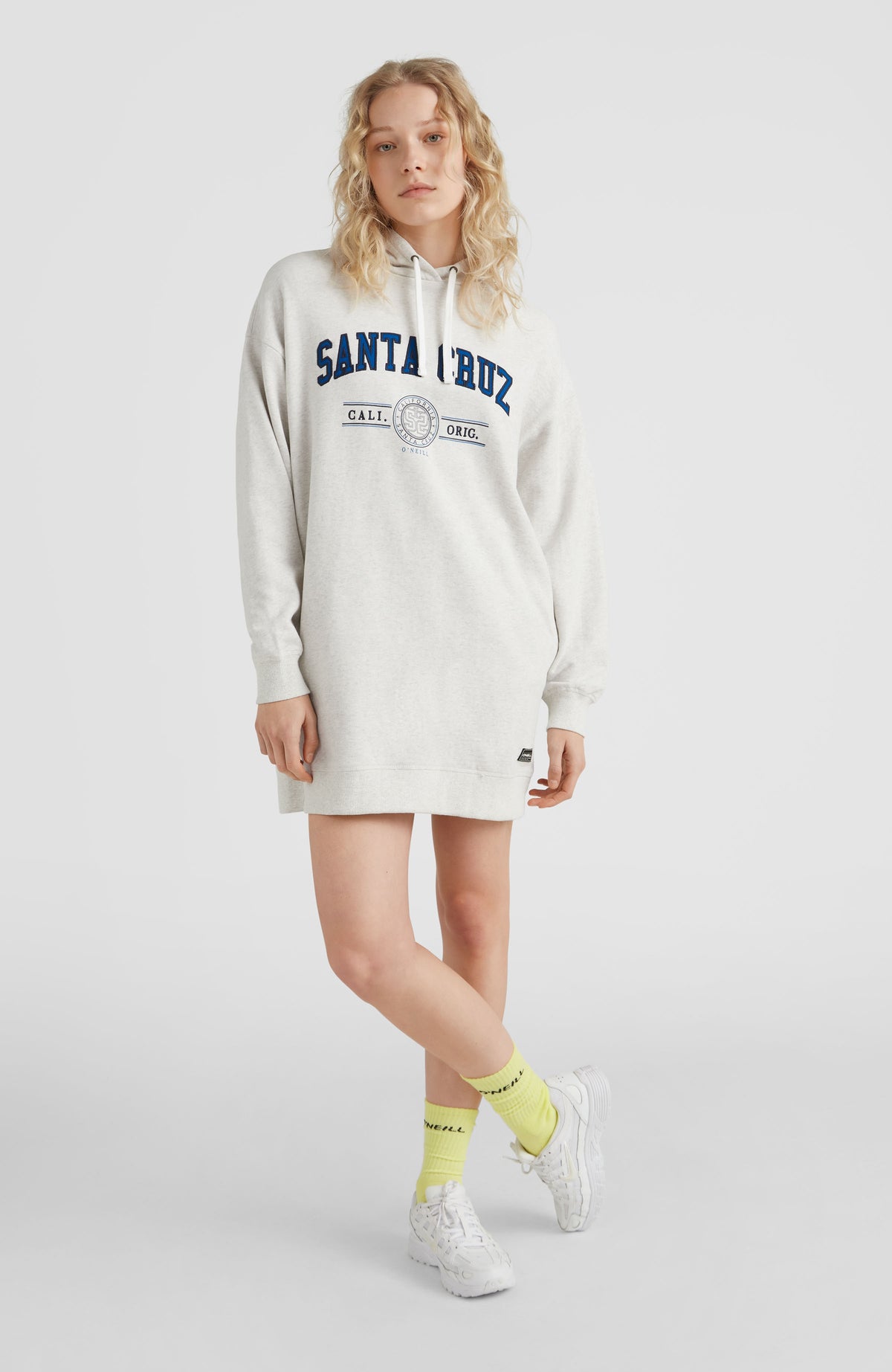 Surf State Sweat Dress | White Melange