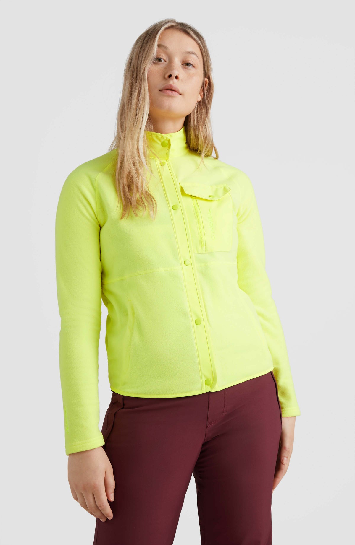 Utility Button Fleece | Pyranine Yellow