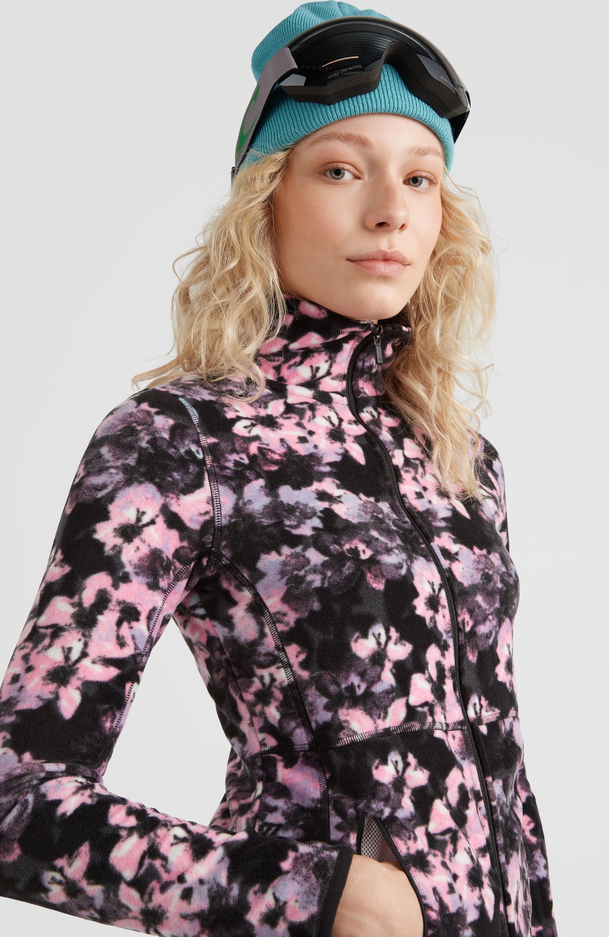 All Over Print Clime Fleece | Blue Ice Flower