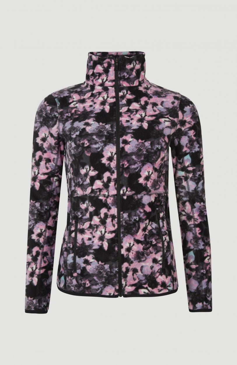 All Over Print Clime Fleece | Blue Ice Flower