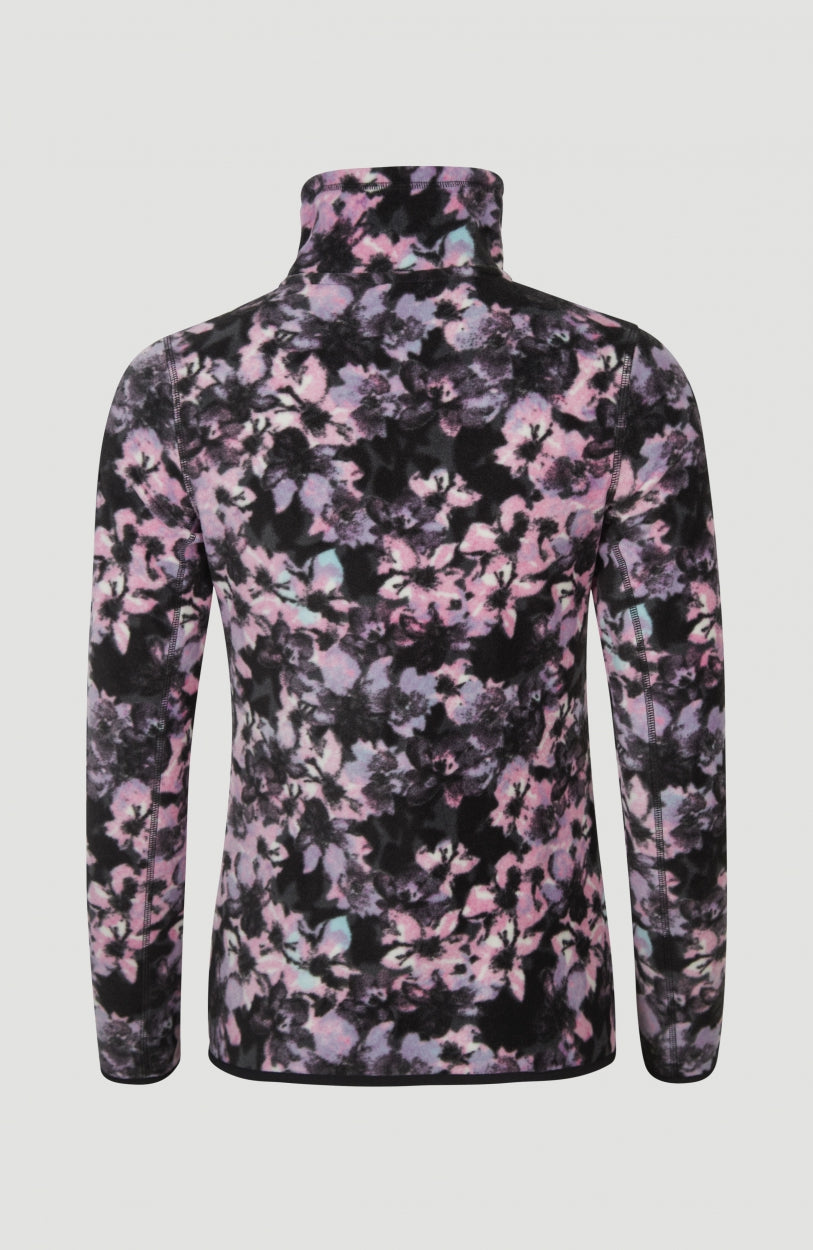 All Over Print Clime Fleece | Blue Ice Flower