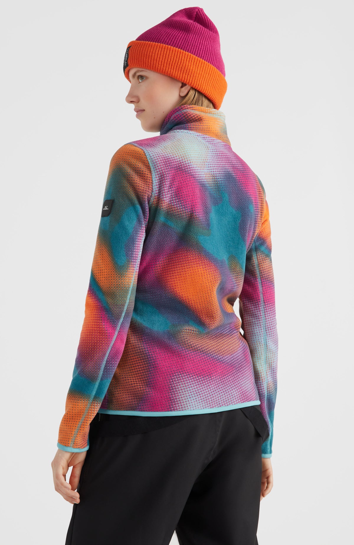 All Over Print Clime Fleece | Dark Blue Fade Halftone