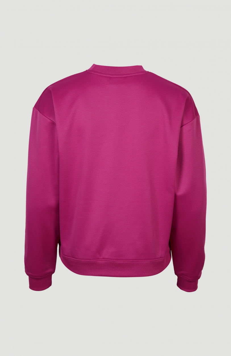Rutile Crew Fleece | Fuchsia Red