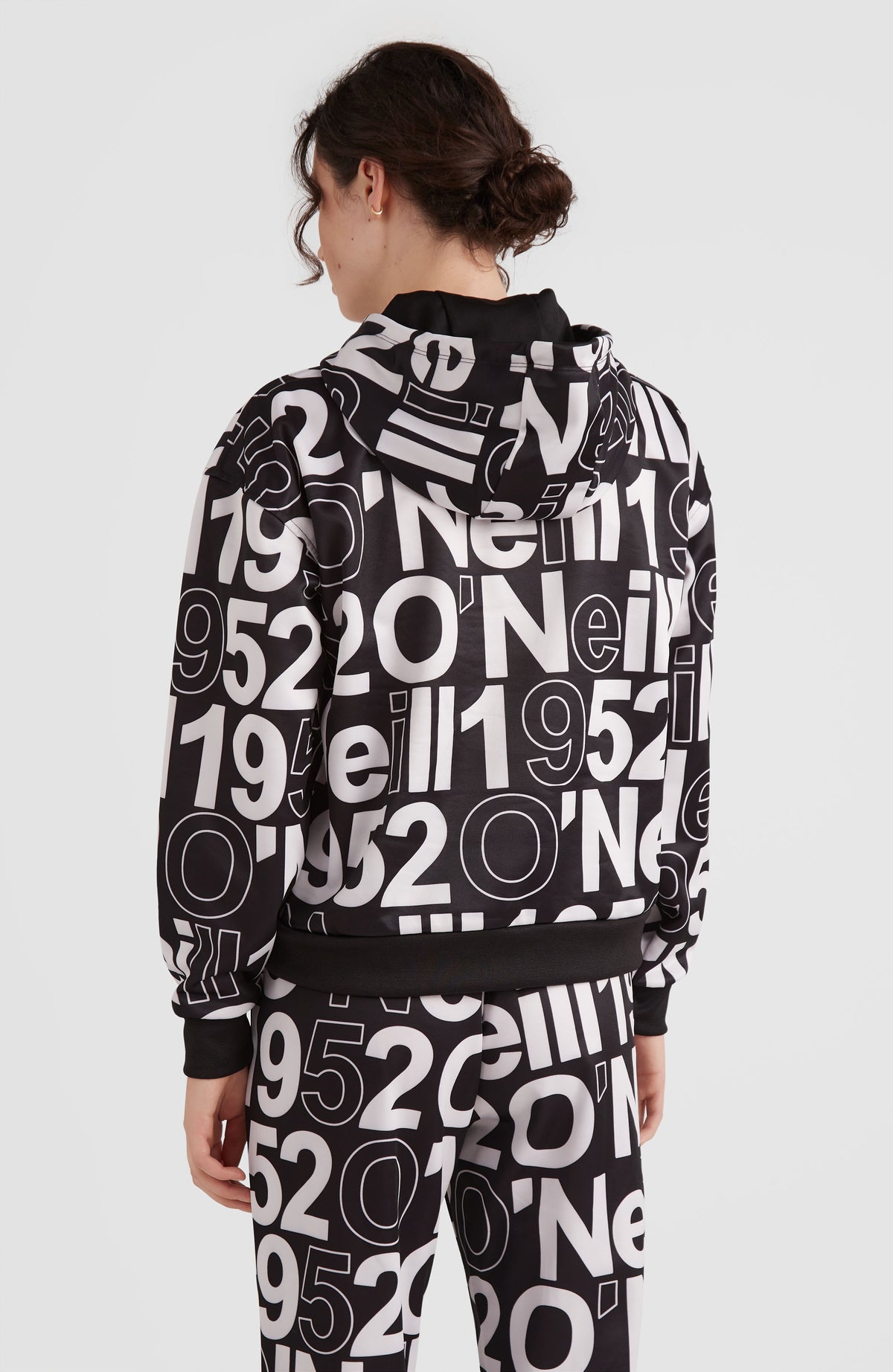 All Over Print Rutile Hooded Fleece | White Wording 1952