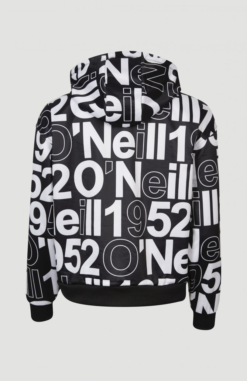 All Over Print Rutile Hooded Fleece | White Wording 1952