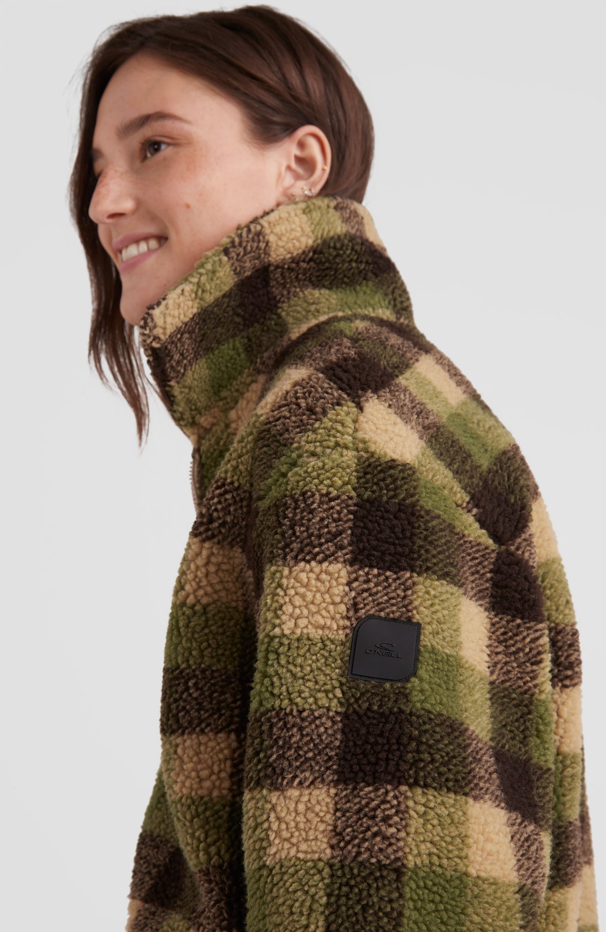 Checked Fleece Jacket | Green Outdoor Check