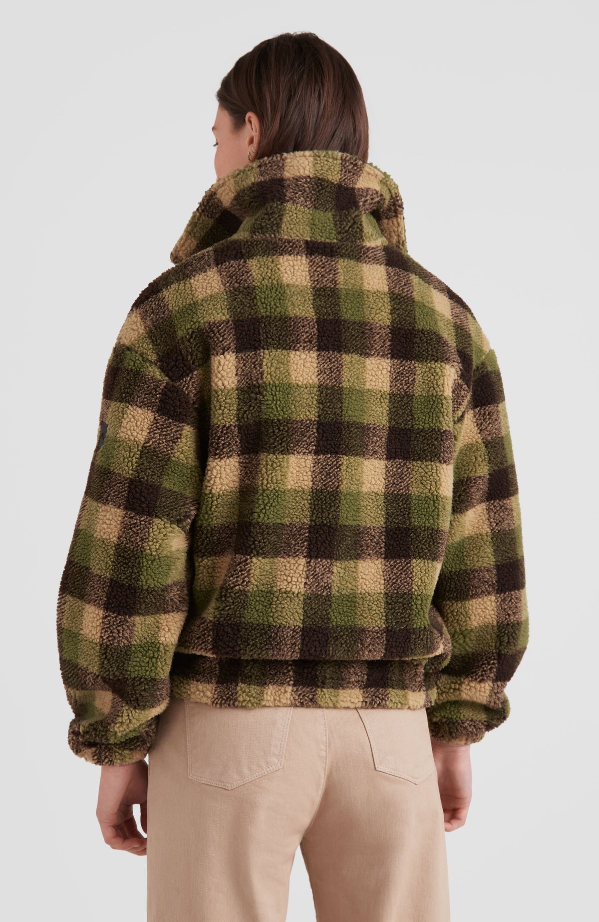 Checked Fleece Jacket | Green Outdoor Check