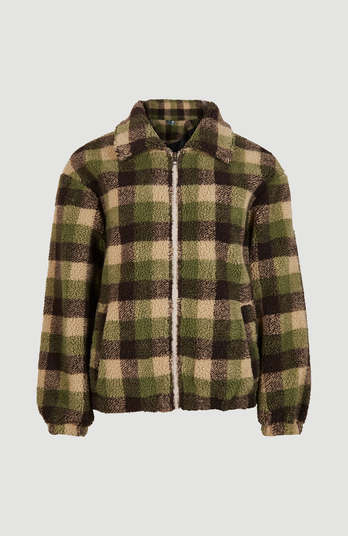 Checked Fleece Jacket | Green Outdoor Check