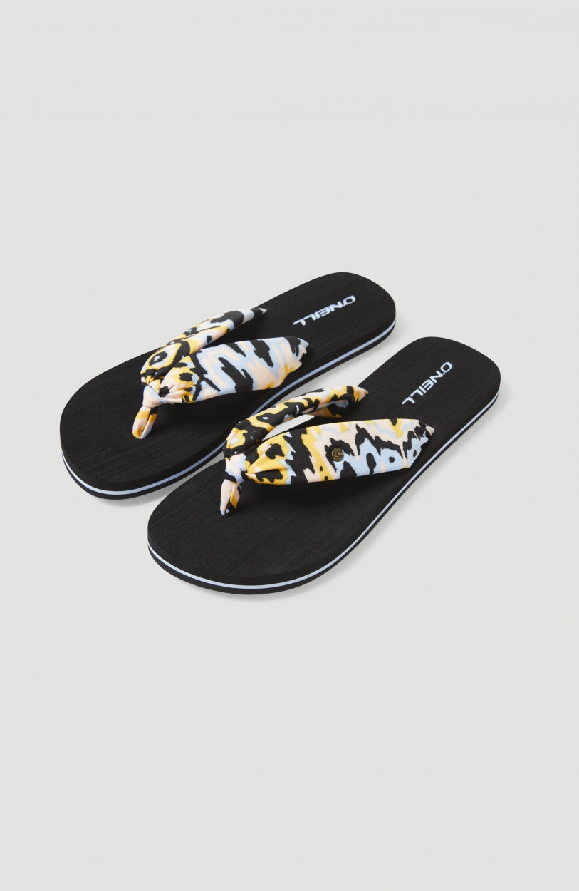 Ditsy Sun Sandals | Orange AO 1
