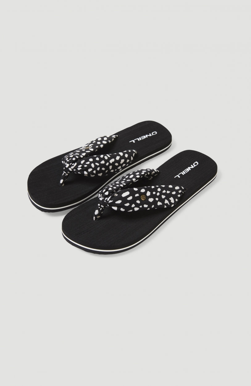 Ditsy Sun Sandals | Black AO 4