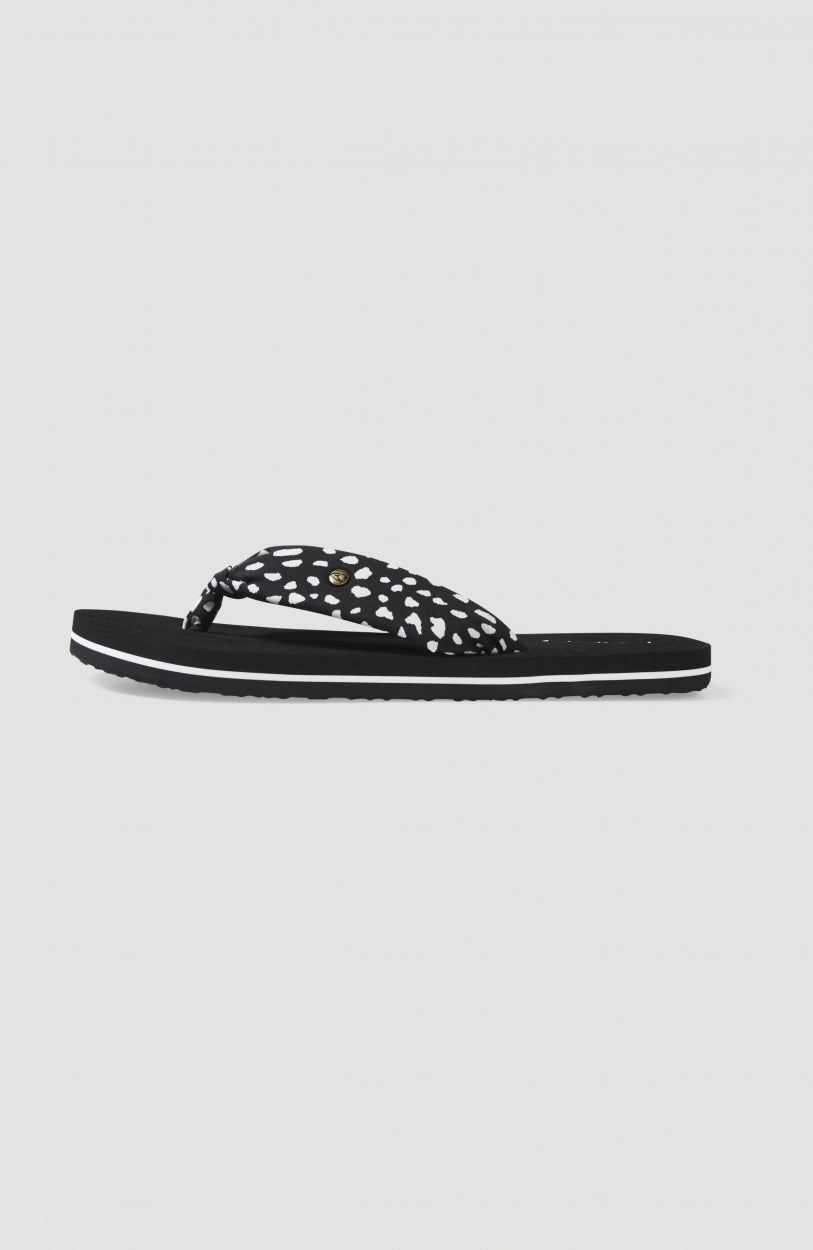 Ditsy Sun Sandals | Black AO 4