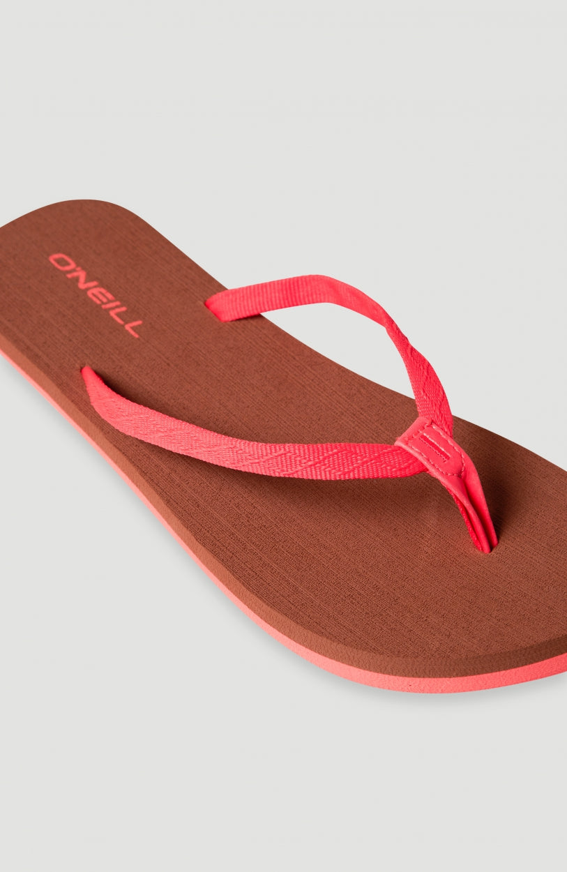 Ditsy Jacquard Sandals | Neon Coral