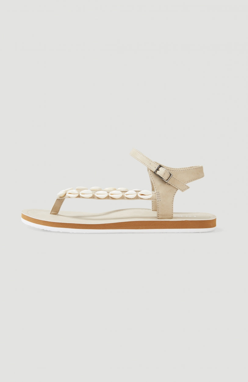 Batida Shell Sandals | Snow White
