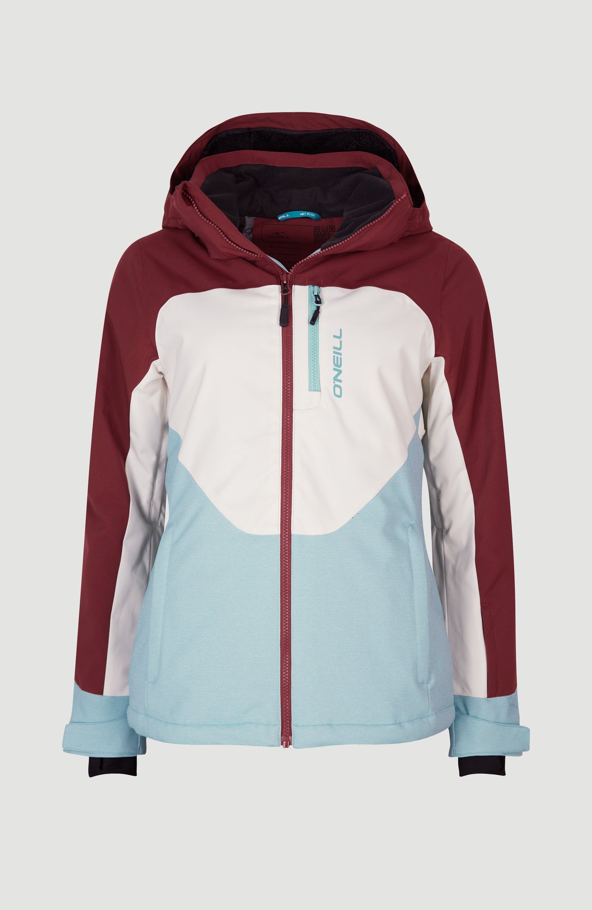 Diamond Snow Jacket | Windsor Wine Colour Block