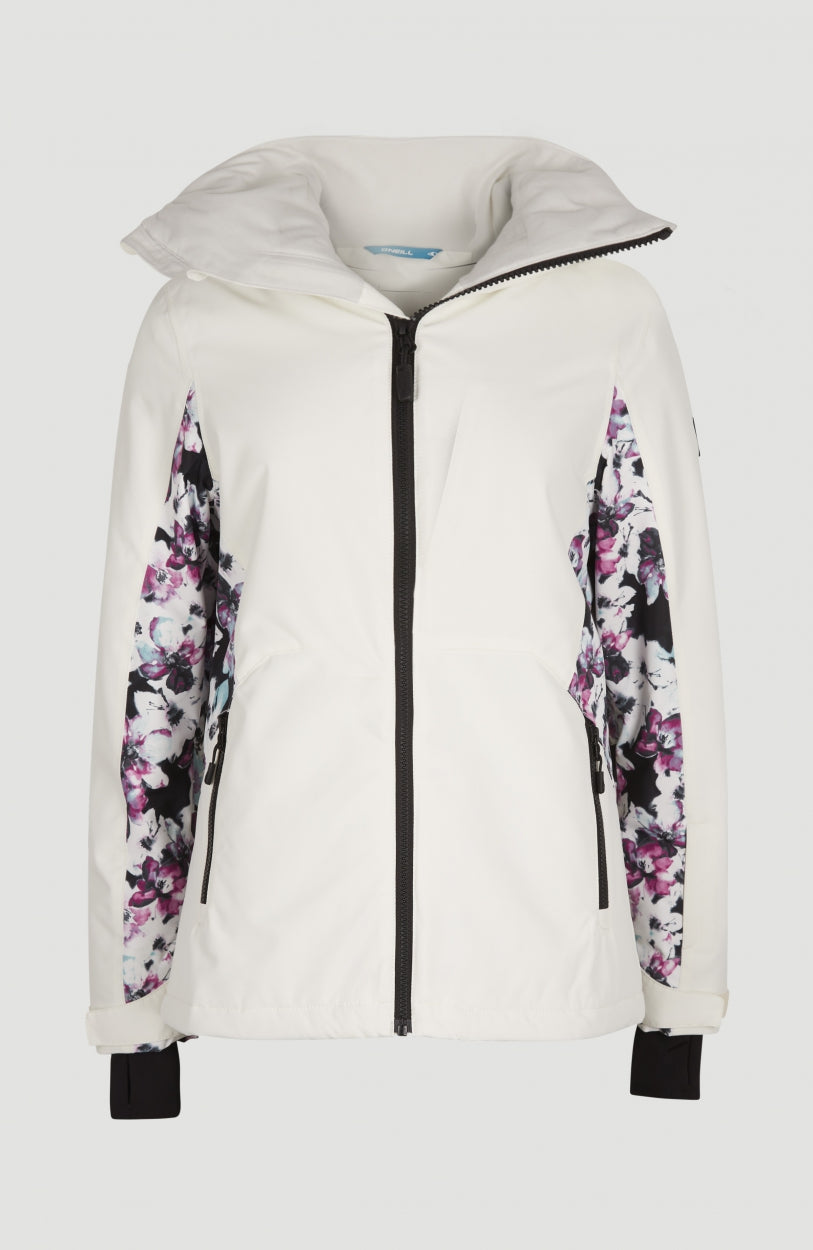 Adelite Snow Jacket | Snow White Colour Block